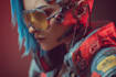 design anime character , cyberpunk character