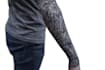 create sleeve tattoo design in geometric style