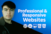 design modern responsive websites with clean UI