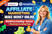 wordpress amazon affiliate marketing autoblog elementor landing page clickbank