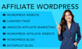 professional wordpress amazon affiliate marketing blog elementor landing page