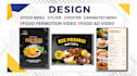 create restaurant food promo video and menu card