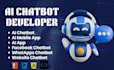 build ai website builder development ai chatbot for payment ai mobile app ai app