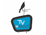 create specially TV logo with hand drawn engraving style