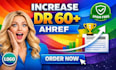 increase website domain rating DR 60 ahref