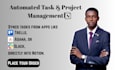automate task management, project management system, custom workflows in notion