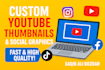 create custom youtube thumbnails and social graphics