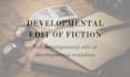 do a developmental edit of your novel
