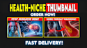 create health and fitness youtube thumbnails