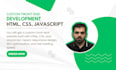 create a custom frontend website using HTML, CSS, and javascript