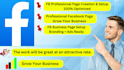 create facebook business page with full branding setup