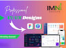 create a modern website UI UX design