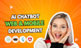 develop ai website, ai chatbot, ai mobile app, saas app and ai software