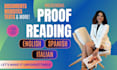 proofread your text or website english, spanish, italian