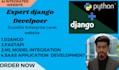 build django and fastapi web with llm integration