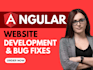 be your front end web developer angular javascript HTML CSS