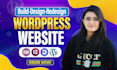 create wordpress website design, redesign, or elementor