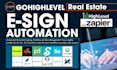 setup gohighlevel real estate automation ghl document esign integration workflow