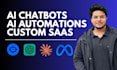 develop custom ai chatbots, automations, saas apps with gpt, apis and langchain