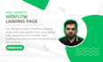 create a responsive webflow landing page