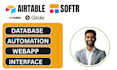 be your airtable automation database glide bubble io mobile app webapp expert