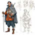do an fantasy scene concept art illustrations