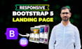 create a modern responsive landing page using bootstrap 5