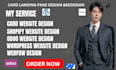 design figma website, card landing page  shopify design wordpress website