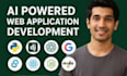 develop full stack website, ai website, ai web app and software