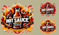 design best hot sauce sufficiently funky logo