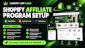 setup shopify affiliate marketing program goaffpro uppromote wixgrow shopify app