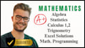 do mathematics, programming, statistics and excel projects