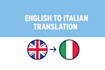 translate texts from english to italian