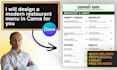 design a modern restaurant menu in canva for you