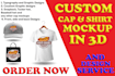 create professional and realistic custom mockup designs