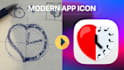 make your modern and professional app icon
