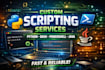 write custom scripts in python, bash, powershell, and java