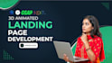 create modern animated 3d landing pages with nextjs react threejs gsap tailwind
