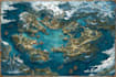 create a fantasy map illustration or site in illustrator