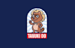 design cartoon stylised tanuki character logo