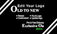 edit fix, update, revamp, redesign your existing ai logo