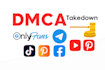 remove copyright infringing content facebook youtube tiktok ig google by dmca