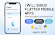 build flutter mobile apps with backend integration