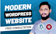 be your wordpress developer create and edit wordpress business website