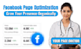 organically optimize and manage your facebook page