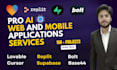 fix,develop lovable ai web apps, saas mvp, and bolt, supabase, replit