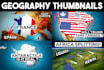 design eye catching geography and earth science thumbnails