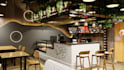 do café shop bar cafe restaurant 3d interior design 8k rendering