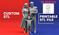 convert 2d photo to 3d character model,picture to stl, sla resin printing figure