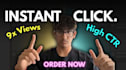 design an attractive thumbnail to increase CTR and views